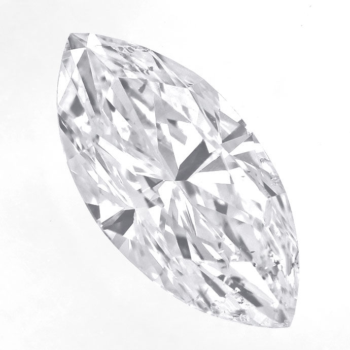 Foto 2 - Diamant im Marquise Cut 0,63ct River E SI IGI Gutachten, D6683
