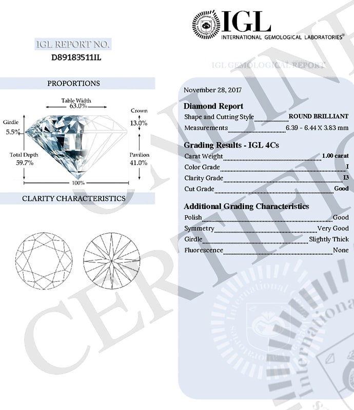 Foto 9 - Einkaraeter Brillant 1,00 Top Crystal P3 IGL Zertifikat, D6794