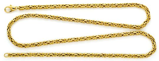 Foto 1 - Königskette Goldkette massiv Gelbgold 14K/585 72cm Neu, K2197