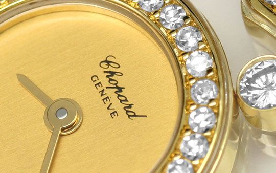 Foto 3 - Chopard Happy Diamonds Herz Damen-Armbanduhr, Gelb Gold, U2231